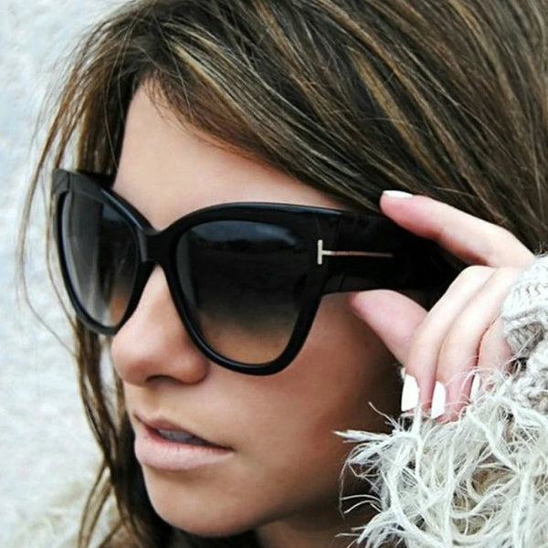 T Fashion Black Cat Eye Sunglasses
